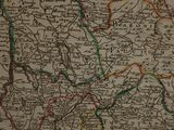 an old map of england and wales, with the names of the towns and towns