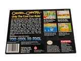a back cover of a video game with a picture on it
