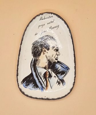 MERMOZ / Souvenir en faïence « Aubenton pays natal de Jean M…