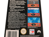 a back cover of a video game called the hunt for red october