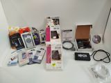 many electronic devices that are sitting on a table