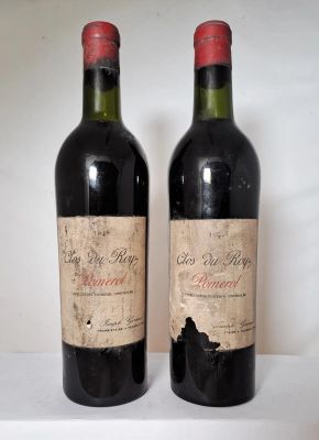 2 Bts CLOS DU ROY (ME a mieux,ea,et,efs,ca) Pomerol 1949