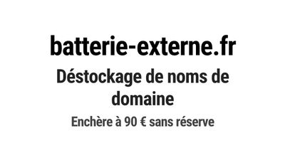 Nom de domaine batterie-externe.