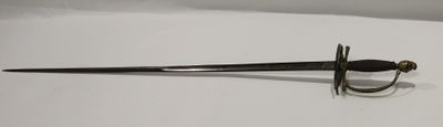 Epée d'uniforme pour officier, lame droite de 820 mm, gravée…