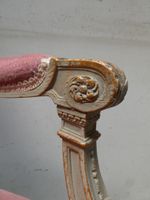 Fauteuil en bois sculpté et laqué, à dossier à médaillon - S… (photo 4)
