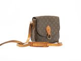 louis vuitton cross body bag in monogram canvas and leather