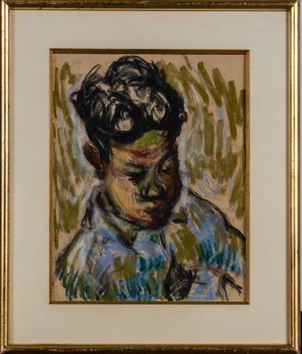 Ecole Française XXème siècle : Portrait.