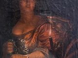 painting of a woman holding a baby in her arms