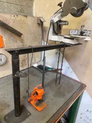 an image of a workbench with tools on it