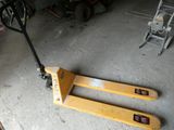 a pallet that is sitting in the garage