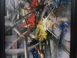 une photo d'un tableau accroché au mur