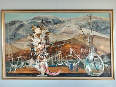 Michel HENRY (1928-2016). Vases et la sainte Famille vers Be…