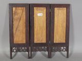 pair of antique chinese folding screen doors with wood panels
