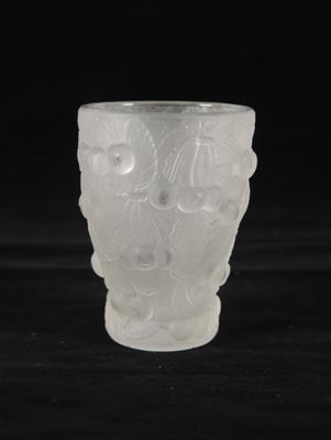an image of a frosted glass cup on a black background