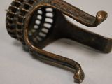 a close up of a metal object on a table