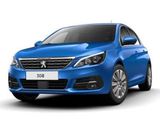 une voiture bleue sur fond blanc, avec un fond blanc