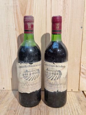 2 Bouteilles Château Le Moulin de la Gache, Bordeaux, Jean E…