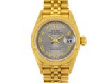 Montre Rolex pour femme « Day-Date » en or jaune 18 carats