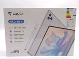 the box is open on a white surface with a picture of a phone
