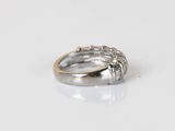 an image of a close up of a ring on a white surface