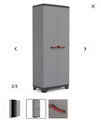 Armoire de rangement extérieure en plastique, polyvalente Ke…