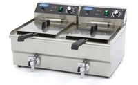 Double friteuse électrique pro maxima 2×16L.