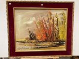 a picture of a painting on display in a museum