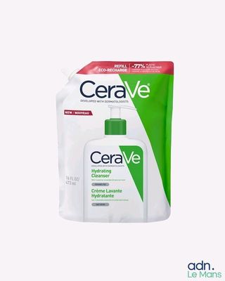 une photo d'un flacon de gel hydroalcoolique Ceravee sur fond blanc