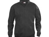 Pull homme à fermeture éclair intégrale, couleur anthracite