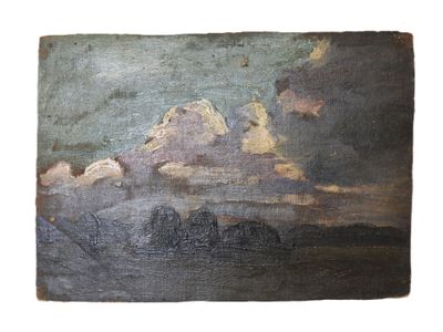 École du début du XXe siècle. Couché de soleil. - Photo 1