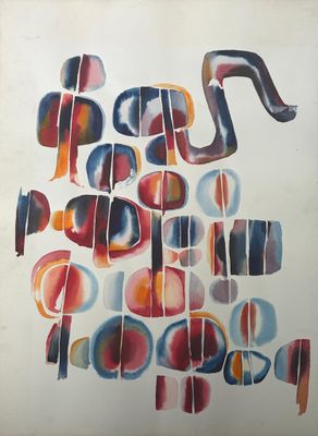 an image of a painting of a group of birds on a sheet of paper