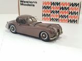 a toy car sitting next to a box of western models
