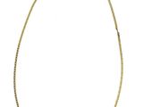 a gold chain necklace on a white background