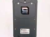 an image of a cell phone with a sticker on the back of it