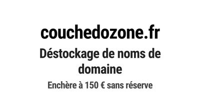 Nom de domaine couchedozone.fr.