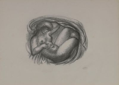 an image of a drawing of a woman holding a baby