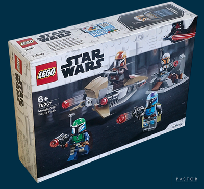a box with a lego star wars set inside of it