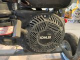 a close up view of the front of a lawn mower