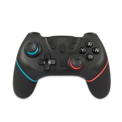 a close up of a controller on a white background