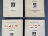 quatre exemplaires de la première édition du roman « Claude à Paris »