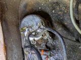 a close up of an electrical outlet in a building