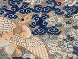 an image of a painting of a bird flying over a body of water
