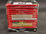 une pile de DVD empilés les uns sur les autres