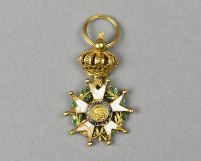 MEDAILLE miniature de la LEGION d'HONNEUR en or jaune 750°/°… - Photo 1