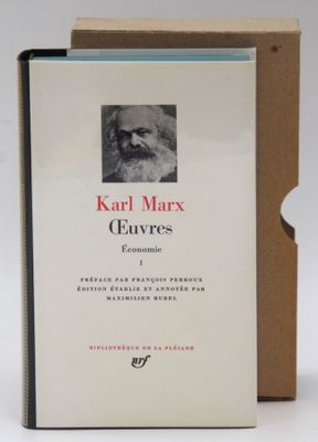 a book with a picture of karl marx on it