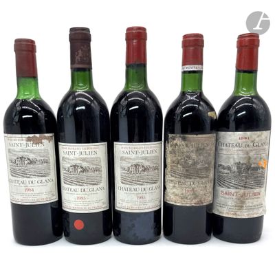 2 B CHÂTEAU DU GLANA (H.E.+ ; e.t.h. légères), Saint-Julien, 1985