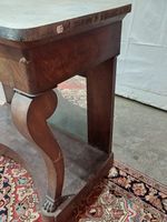 Console en bois de placage, ouvre à un tiroir en ceinture, p… (photo 3)
