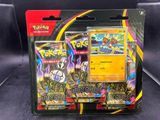 une boîte de cartes à collectionner Pokémon sur fond noir
