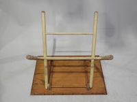 Table rectangulaire pliante en bambou et bois, le plateau ca… (photo 4)