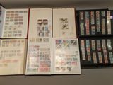 many different types of stamps on the pages of a book